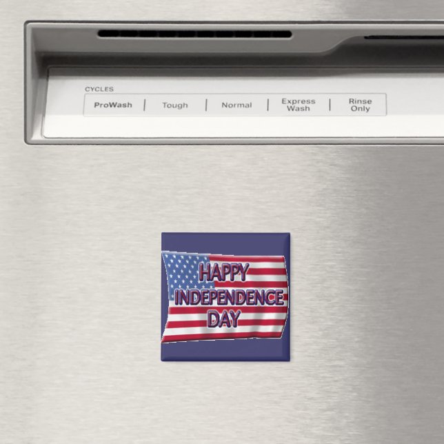 Happy Independence Day Magnet (In Situ (Dishwasher))