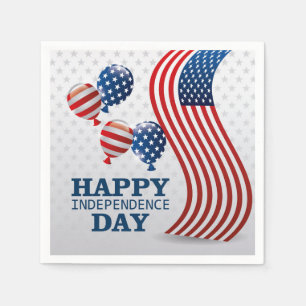 Happy Independence Day Napkin