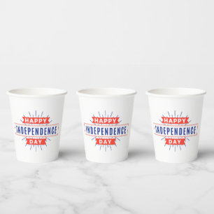 Happy Independence Day Paper Cups