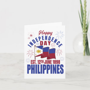 Happy Independence Day Philippines Pinoy Filipino  Card