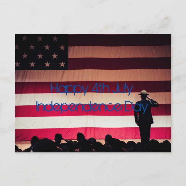 Happy Independence Day Postcard (Front)