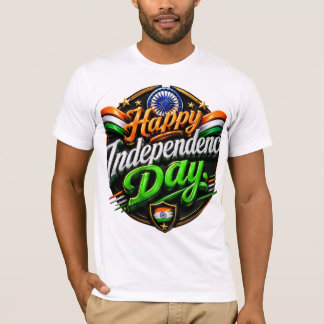 Happy Independence Day – Premium 3D Patriotic  T-Shirt