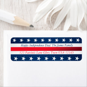 Happy Independence Day Stars and Stripes