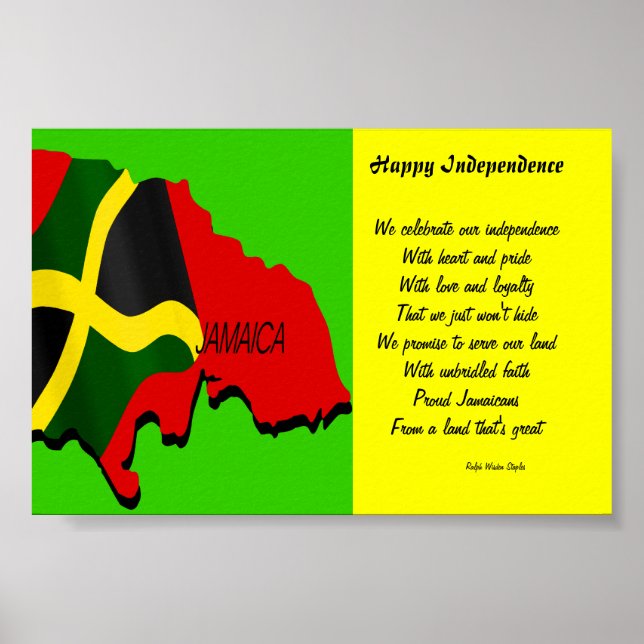 Happy independence jamaica posters (Front)