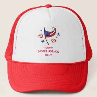 Happy Indepependence Day Trucker Hat