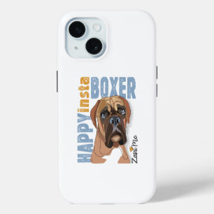 Happy Insta Boxer - Zani Mo Dog iPhone 15 Case