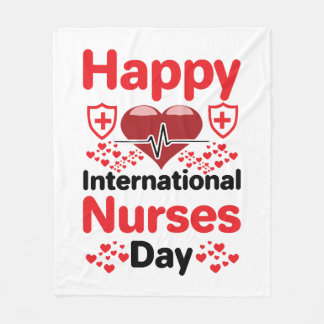 happy international nurses day fleece blanket