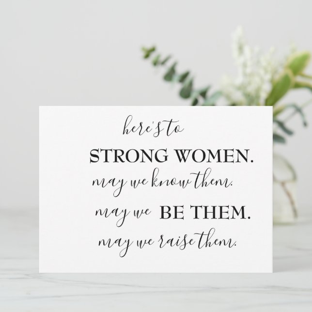 Happy International Women's Day Coffee Mug Invitation (Standing Front)