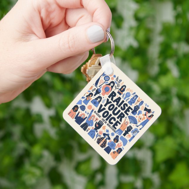 happy international women's day key ring (Hand)