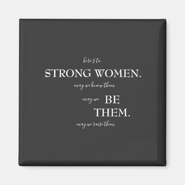 Happy International Women's Day T-Shirt Wooden Box Magnet (Front)