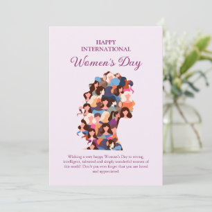 Happy International Women's Day Women Illustration Holiday Card