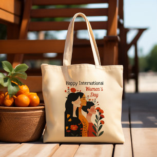 Happy International Women's Name Large Tote Bag