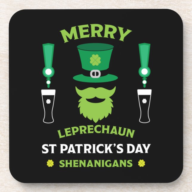 Happy Irish Saint Patrick's Day Australia March 17 Coaster (Front)