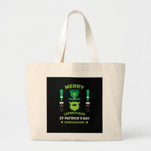 Happy Irish Saint Patrick's Day Australia March 17 Large Tote Bag