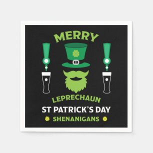Happy Irish Saint Patrick's Day Australia March 17 Napkin