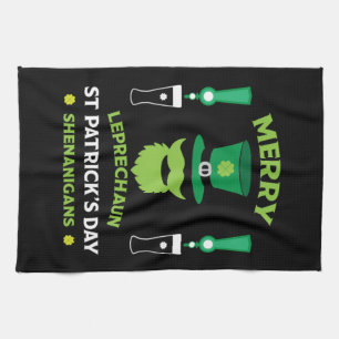 Happy Irish Saint Patrick's Day Australia March 17 Tea Towel
