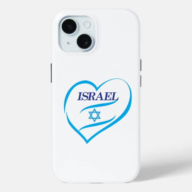 Happy Israel Independence Day Blue Star of David Case-Mate iPhone Case (Back)