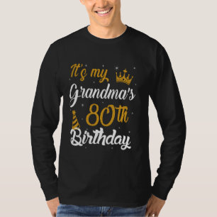 Happy It's My Grandma's 80th Birthday 1945 80 Year T-Shirt