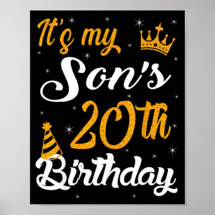Happy Its My Sons 20th Birthday 2005 20 Years Old Poster