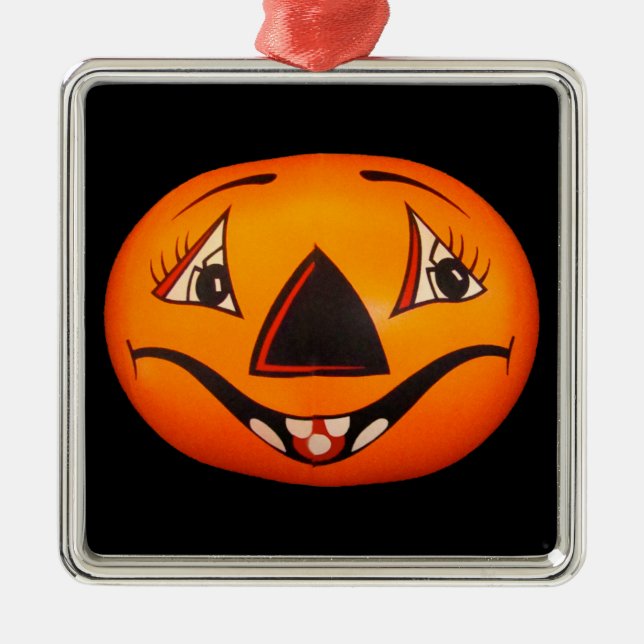 Happy Jack O’ Lantern Halloween Metal Tree Decoration (Front)