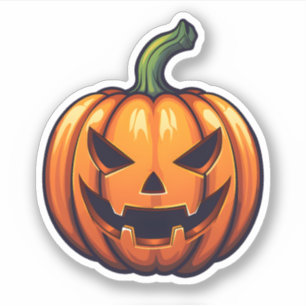 Happy Jack-O-Lantern Halloween Orange Pumpkin