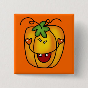Happy Jack O Lantern Tshirts and Gifts 15 Cm Square Badge