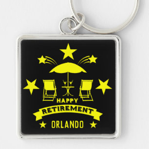 Happy Job Retirement Key Ring
