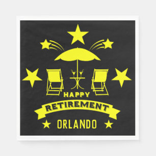 Happy Job Retirement Napkin