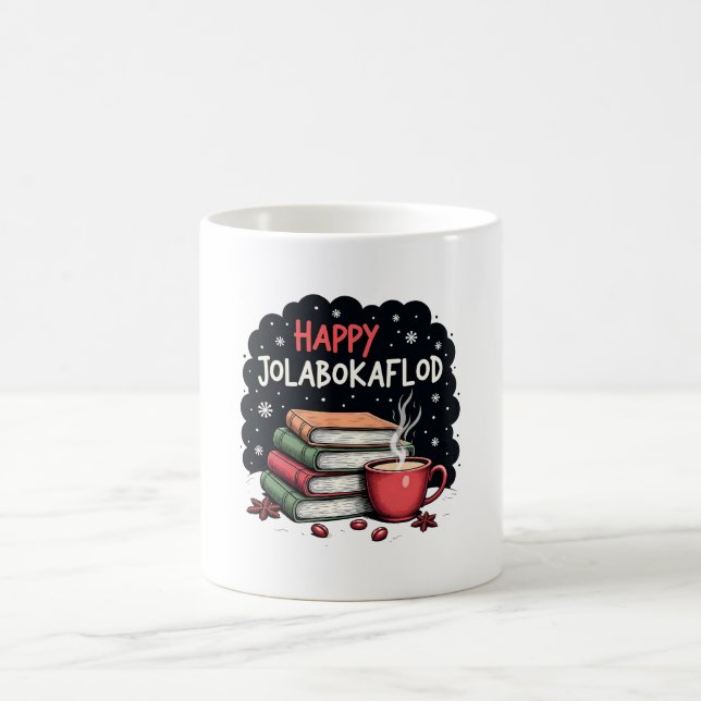 Happy Jolabokaflod Family Celebration Gift Coffee Mug (Center)