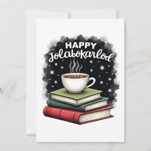 Happy Jolabokaflod Family Celebration Gift Holiday Card