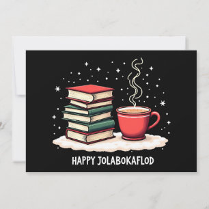 Happy Jolabokaflod Family Celebration Gift Holiday Card
