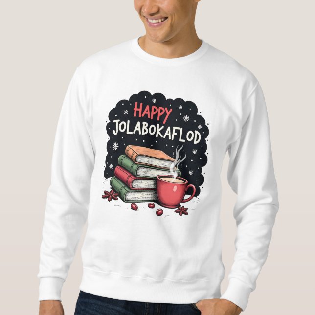 Happy Jolabokaflod Family Celebration Gift Sweatshirt (Front)