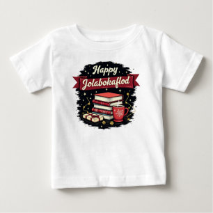 Happy Jolabokaflod Giftholida Invitation Baby T-Shirt