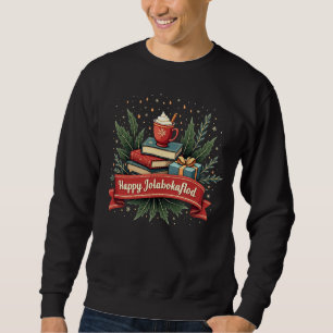 Happy Jolabokaflod Giftholida Invitation Sweatshirt