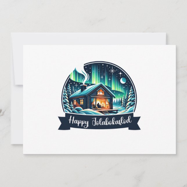 Happy Jolabokaflod Holiday Card (Front)