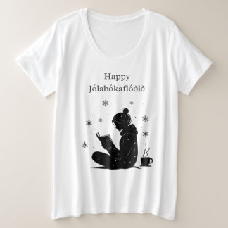Happy Jolabokaflod – Icelandic Book Flood Gift Plus Size T-Shirt