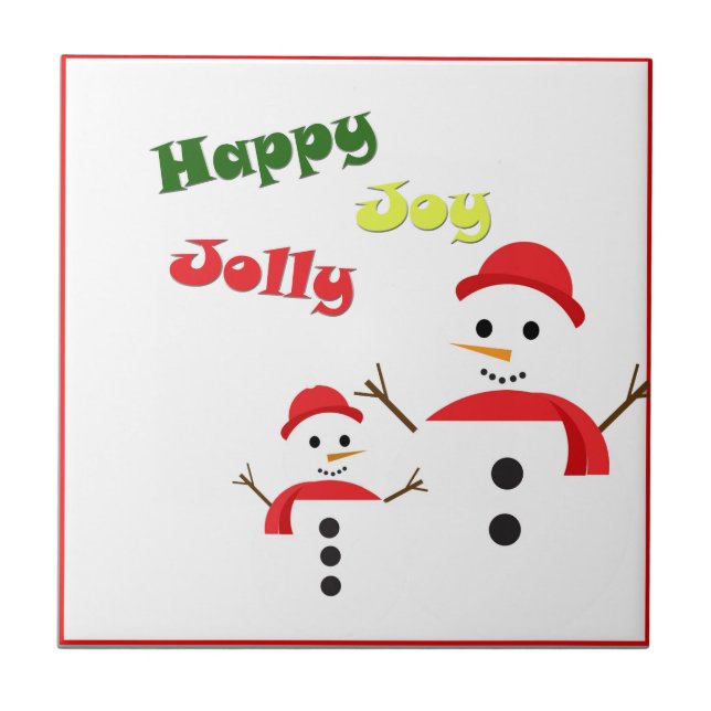 Happy Jolly Joy Tile (Front)