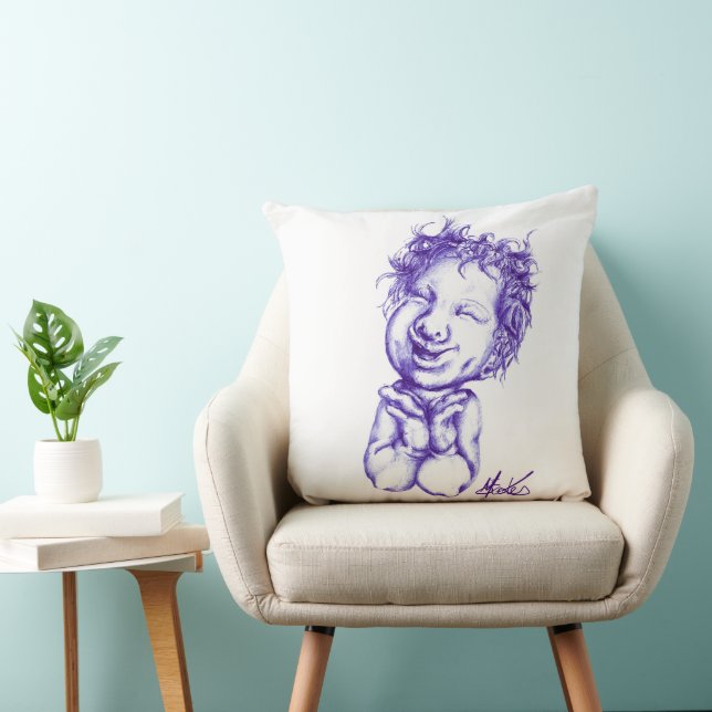 Happy joyful laughter  cushion (Chair)