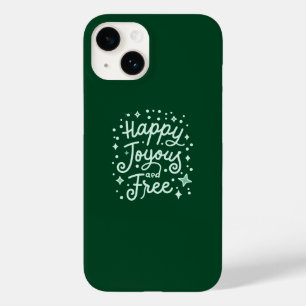 Happy, Joyous, Free, Thankful, Christmas Case-Mate iPhone 14 Case