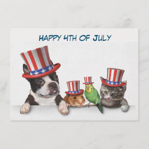 Happy July 4th Enclosure Card