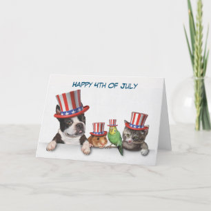 Happy July 4th Folded Holiday Card