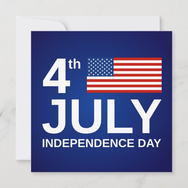 Happy July 4th  Holiday Card (Front)
