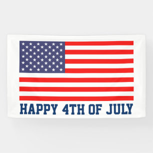 Happy July 4th Independence day party celebration Banner