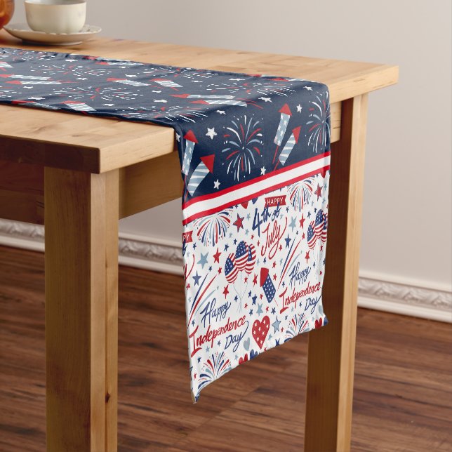 Happy July 4th  Short Table Runner (In Situ)