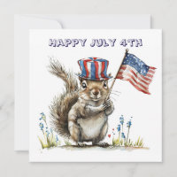 Happy July 4th squirrel