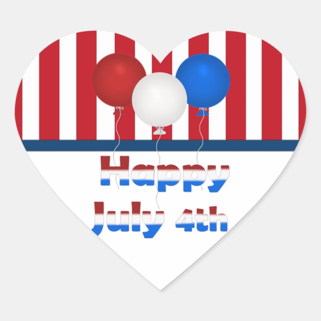 Happy July 4th Stickers (Front)