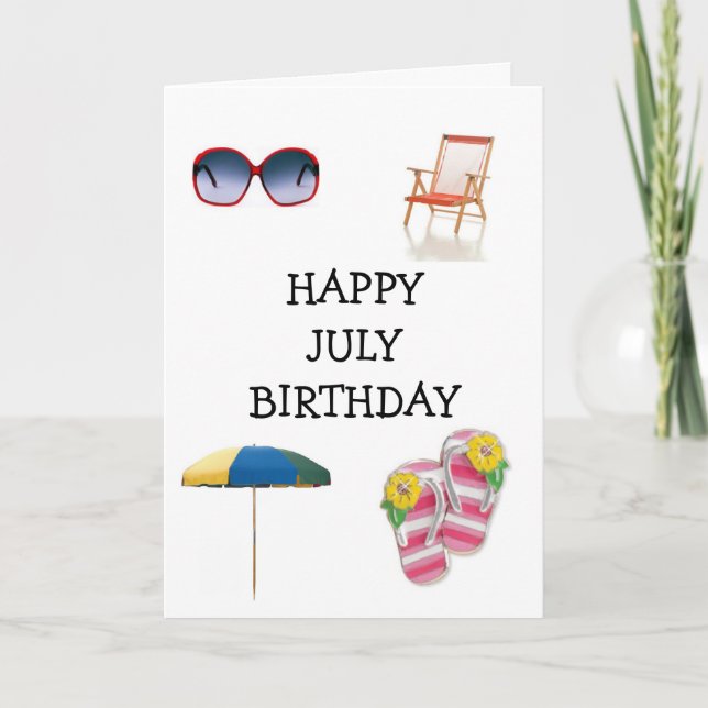 HAPPY ***JULY*** BIRTHDAY CARD (Front)