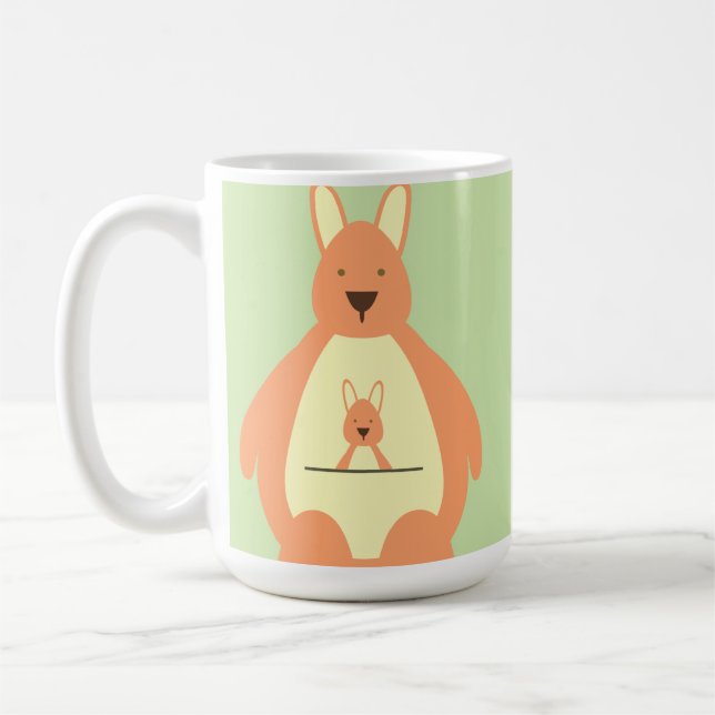 Happy Jumping Kangaroo Mug (Left)