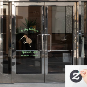 Happy jumping kiwi with bow tie cartoon design