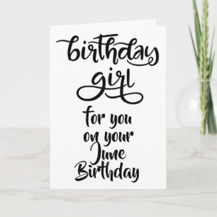 HAPPY *****JUNE***** BIRTHDAY for "HER" Card